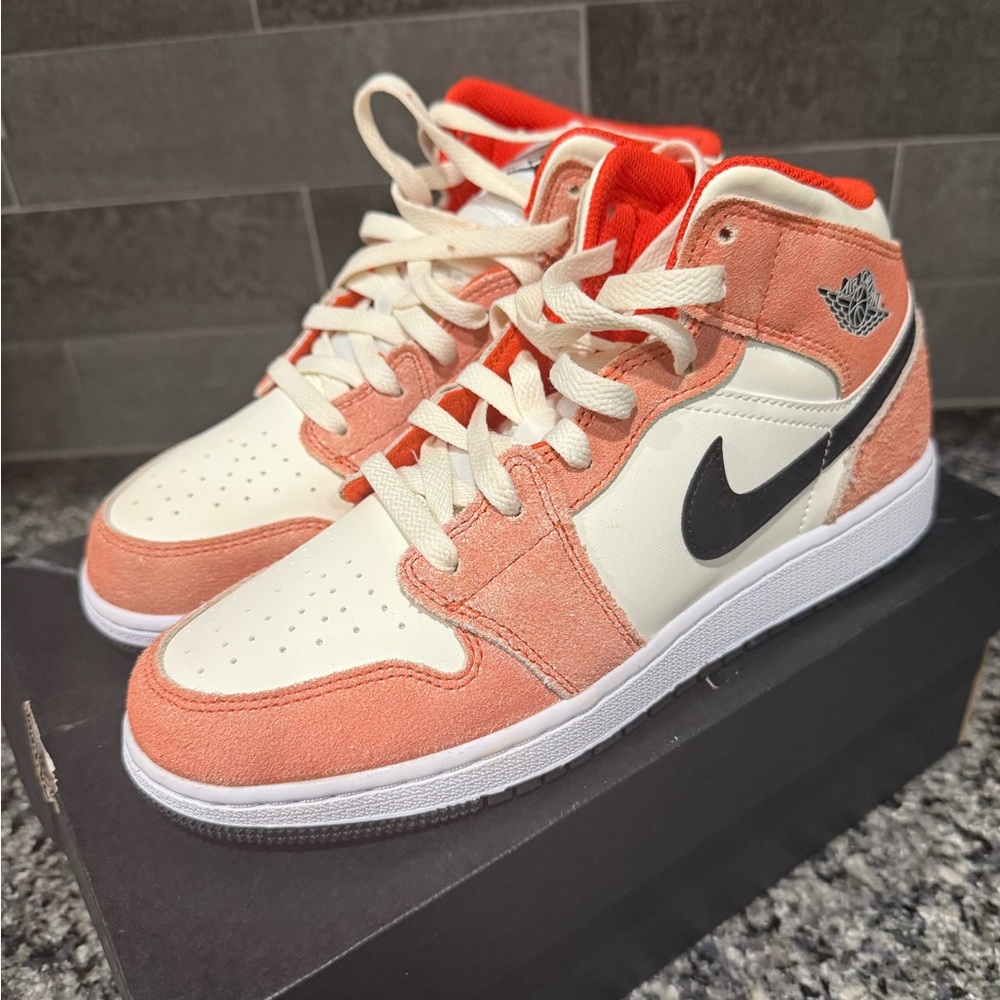 Nike Kids Sneakers - Orange, White, Black